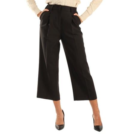 Manila Grace, Wide Trousers Zwart, Dames, Maat:L