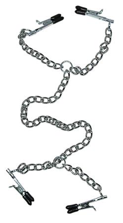 Leksak för bondage- & Fetish - Bröst & Blygdläpps Klämmor - Lek stygga bondagelekar med din älskare iklädd harness från vuxen.se