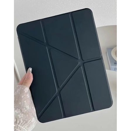 Stilrent skal för iPad Pro 13 2024 Svart Härdat Glas Magnetisk Vikning