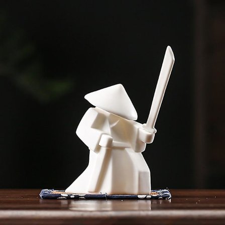 Keramisk Samurai Røgelsespind Røgelse Gamer Holder Røgelsesbrændere Aromaterapi Ornament Boligindretning