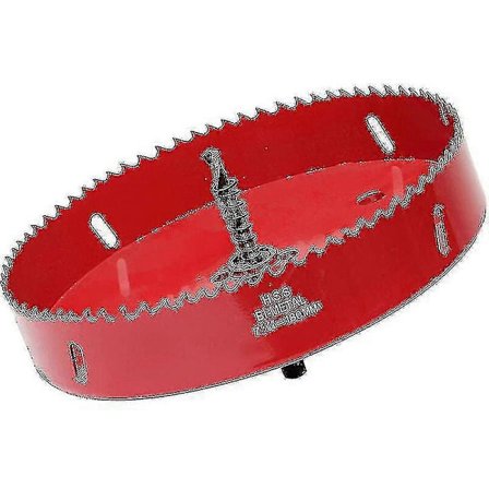 180 mm hålsåg, HSS M42 bimetall HSS, hålskärare med sexkantsskaft och borr