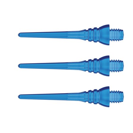 Winmau Triton Softip Points (50) - Blue Steel Darts Points, Azure, Metal, Professional Grade, Grip, Durable