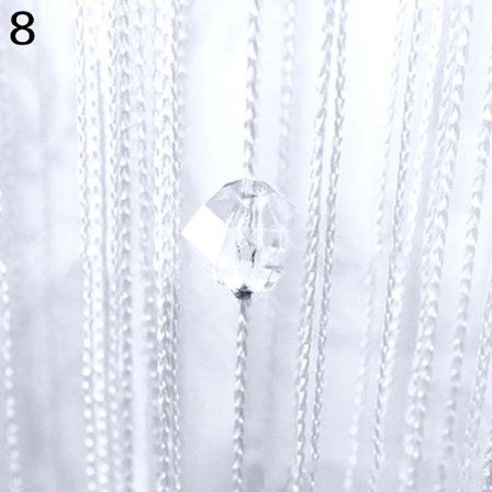 1x2m Naruverhohelmiverho Reunusjakaja Verho Huoneen Ovi Ikkunan Koriste (FMY)