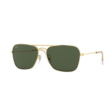 Ray-Ban Caravan -Aurinkolasit - Gold Rectangular - Ray-Ban RB3136 001 55