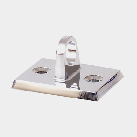 Väggbeslag för räckeslina, krom