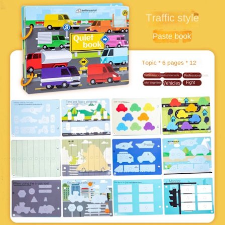 Poke Art DIY-legetøj Pædagogisk maleri-klistermærke Klistermærkebog 2