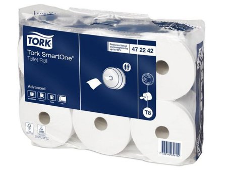 TORK Toalettpapper SmartOne T8 2-lagers vit 6/fp - Lyreco - Städ och hygien - Toalettpapper och torkpapper - Toalettpapper - rulle