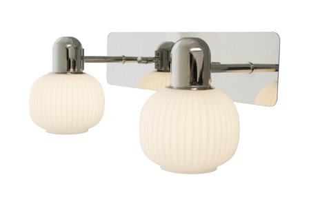 Aneta Lighting MESSINA vegglampe 2a krom/hvit