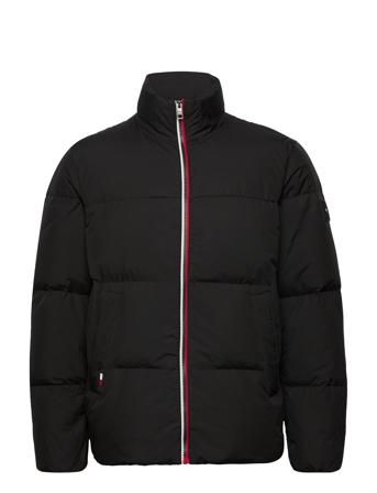 Hilfiger Down Stand Collar Jkt Foret Jakke Sort Tommy Hilfiger