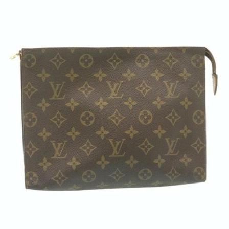 Louis Vuitton Vintage, Pre- owned Poche Toilette 26 Bruin, unisex, Maat:ONE Size,leer