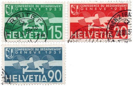 Schweiz 1932 - MICHEL 256-258 - Stemplet