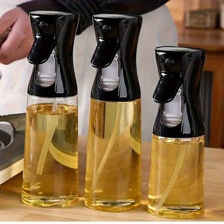 BPA-fri oljesprayflaske - rektangulær, presisjonsdyse for matlaging, baking, salat og hårpleie
