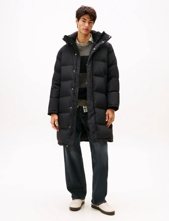 Tommy Jeans Tjm Hooded Down Maxi Puffer - Black - XXL