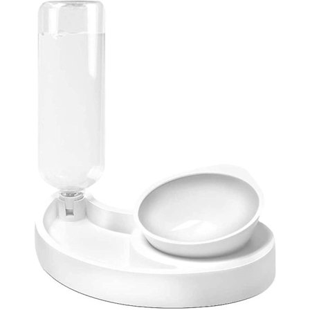 Automaattinen kaksoiskulho juomakulho, koiran kulho, kissan vesikulho, lemmikkitarvikkeet kaatumisenesto ZWQ