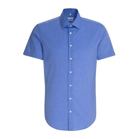 Seidensticker Business Shirt Slim , Blauw , Heren , Maat: 4XL