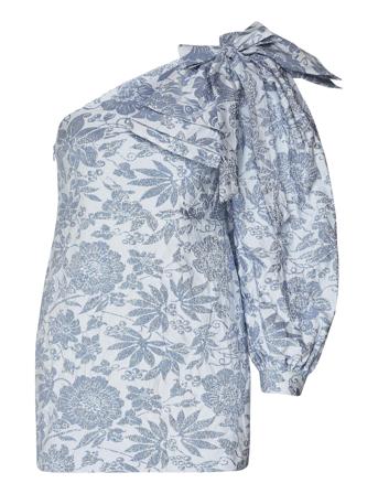 Kanya By Nbs Kort Kjole Blå Custommade