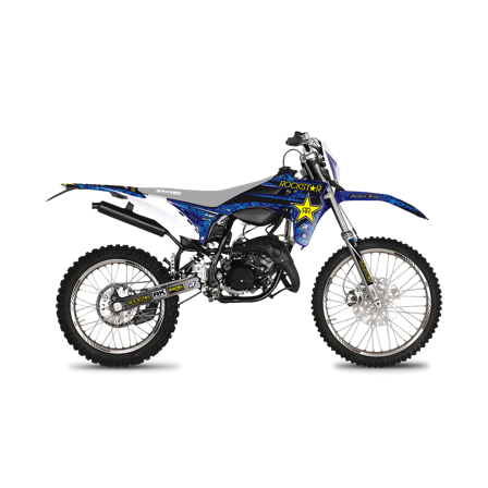 Blackbird Rockstar Energy Decal Kit Blue-Black-Yellow - Sherco SM-R 50 2015-2019