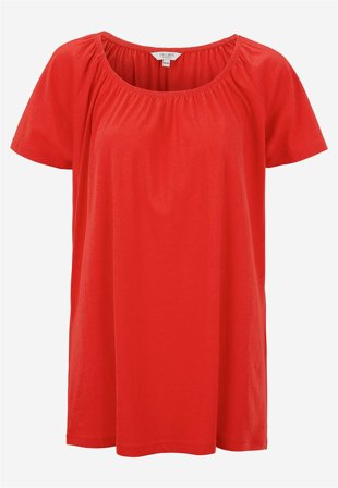 Cellbes of Sweden - Kortermet singoallatunika i rød for damer i størrelse 34/36