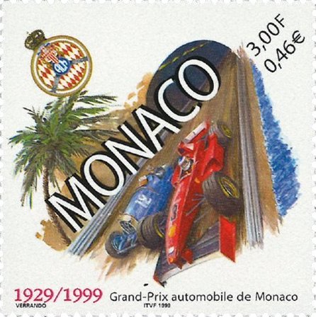 Monaco - Grand Prix 1999 - Postfrisk frimærke