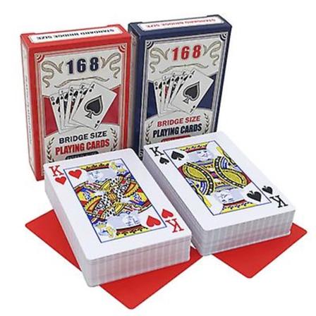 2 sett/lot Bridge Baccarat 100% Pvc-spillkort Plast Vanntett Pokersett Matt Polert Kort Texas Hold'em Brettspill 58*88mm [LGL] 1Red 1Blue