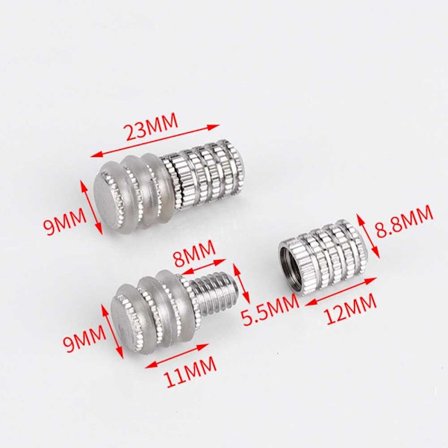 Hyllestøtte Glass Hylleholder 9X23MM10 STK 10 STK