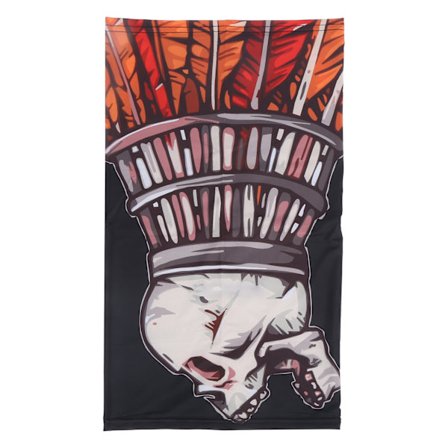 Sommersykling UV-beskyttelse Ansiktsdeksel Skallemønster Sol Is Silke Ansikt Halsbeskytter Svart