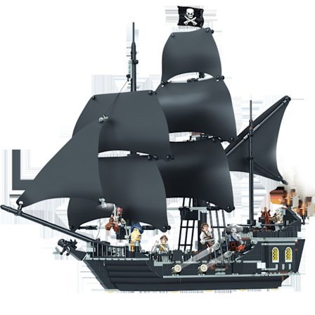 Galapi Pirate Black Pearl byggklossar