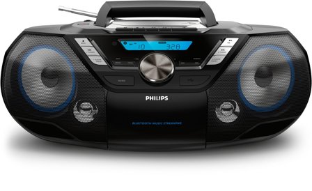 Philips CD Soundmachine AZB798T - boomboks - CD, USB-vert, Cassette
