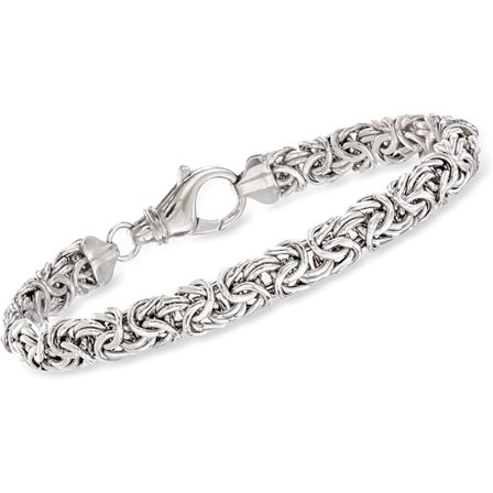 Litet byzantinskt armband i sterlingsilver
