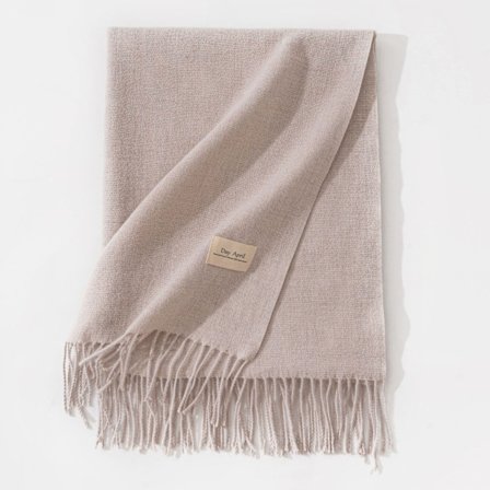 Ny scarf för höst och vinter, koreansk stil, mångsidig damscarf i imitation cashmere, enfärgad varm scarf, sjal