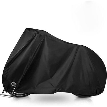 1 sort cykelbetræk, 300D Oxford stof PU, regntæt, UV-beskyttelse