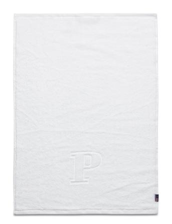 Monogram Towel Letter P Home Bathroom Textiles Towels & Bath Towels Hvid Lexington Home