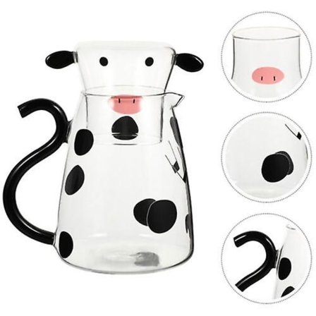 Ko Kande Karaffel Sæt, Glas Karaffel Kande Med Glas Krus