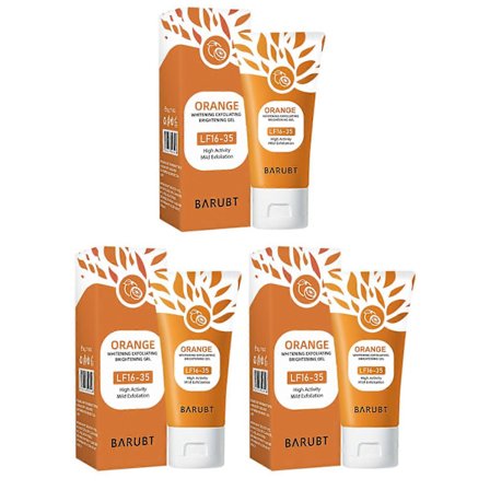 Enzym Apelsinblekande Exfolierande Gel - Förminskar porer Ansiktsgel, Djuprengöring, Mild Peeling Scrub för Len, Strålande Hud