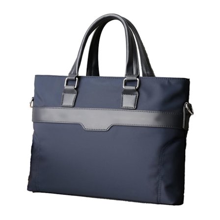 Herr Laptop Axelväska Mode Klassisk Stor Kapacitet Oxford Tyg Business Portfölj för Kontor Affärsarbete Fri Storlek