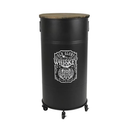 Bar på hjul 50x50x100 cm Old Glory Whiskey - HOPA