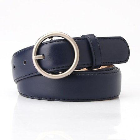 Koreansk stil rund spänne byxor bälte student jeans all-match dam bälte(105 lång 2,8 bred,Zhang qing)
