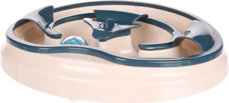 Katteleke Bane med Ball - Hvit