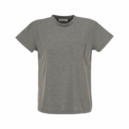Fabiana Filippi Cotton jersey T-Shirt Grå, Dame T-shirts
