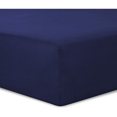 Lakan 140 x 200 cm - Färg: marinblå 4 elastiska hörn