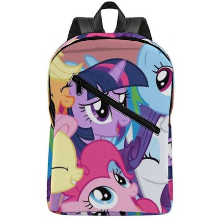 a10406 My Little PonyFriendship is Magic Snygg Halvtryckt Ryggsäck med Ergonomisk Design Skyddar Rygg och Axlar från Belastning m10406