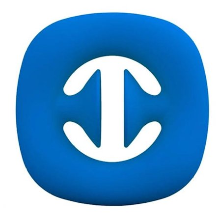 Hand Snapper Fidget Enfärgad Blå