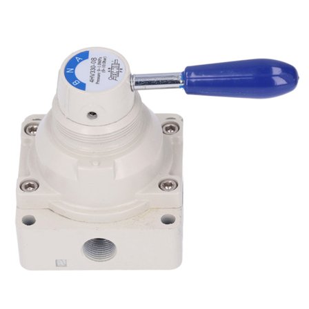 Rotasjonsspak Håndventil Luftstrømskontroll 0-1.0MPa 0-145Psi 3-posisjon 4-veis pneumatisk bryter 4HV330-08