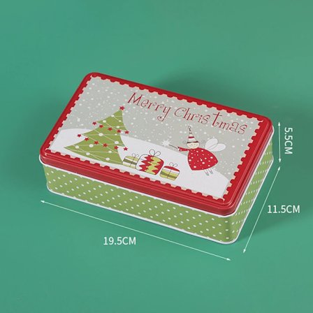 Glædelig jul Slik Æske Slik Kiks Chokolade Beholder Opbevaring Æske Hjem Arrangør