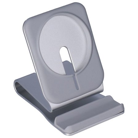 Magnetisk trådløs oplader telefonopladningsstation stativ dock aluminiumlegering til MagSafe til IPhone12