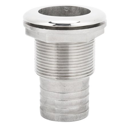 Marine Bådsgennemføring Fitting Connector Rustfrit Stål Slangehale Barb Marine Hardware 1 tomme