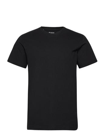 Slhnorman180 Ss O-Neck Tee S T-shirt Sort Selected Homme