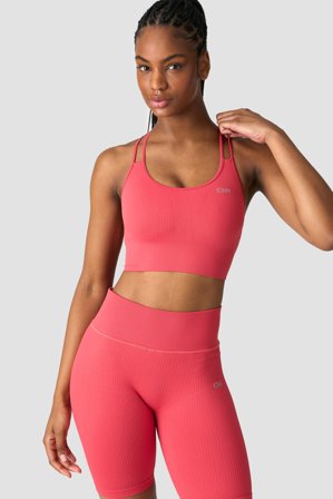 ICANIWILL - Ribbed Define Seamless Sports Bra Raspberry - Sport-BH - Damen - ICIW