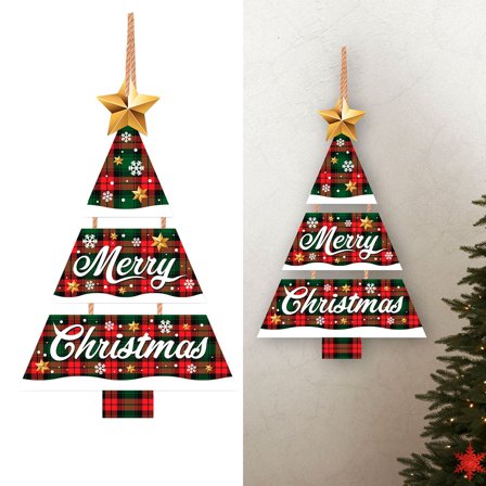 Julgran Väggdekoration Merry Christmas