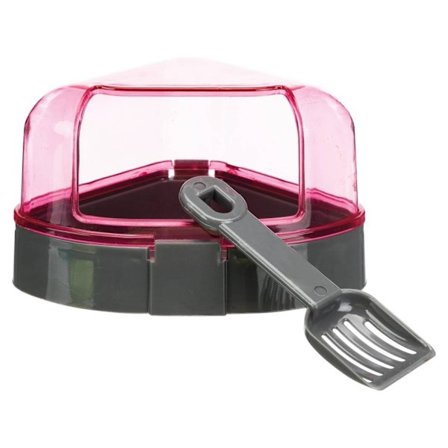 Hjørnetoilet med emhætte, 14 × 8 × 11/11 cm